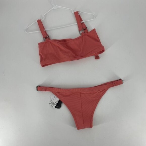 FAE NWT coral buckle bikini  top and bottom new - Picture 3 of 14